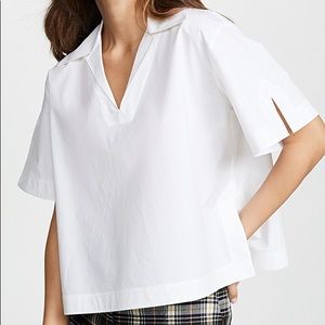 Acne Studios White Sasha Poplin Blouse